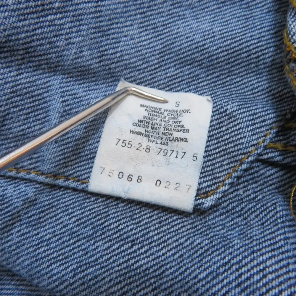 Levis Denim Trucker Jacket, Blue Made in USA Sz XL 1980s